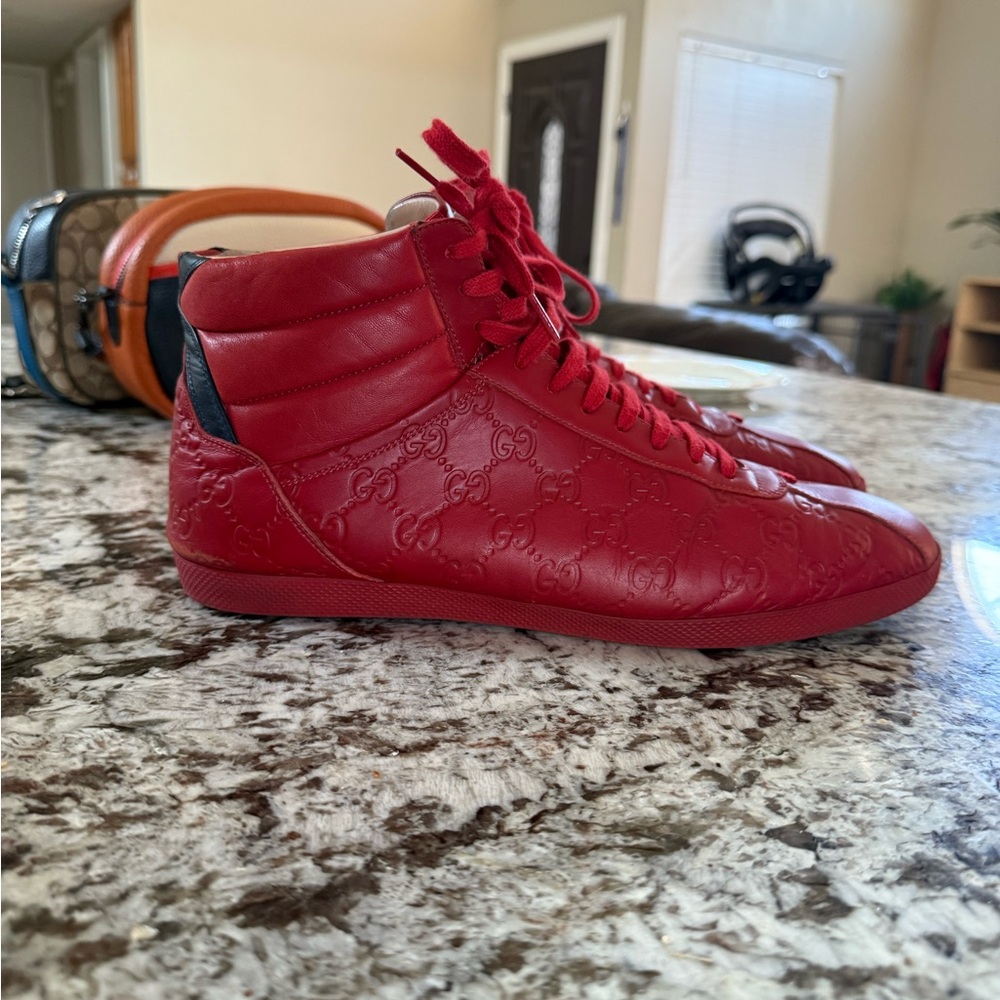 Gucci Men's Bold Red Sneakers - Picture 4 of 5